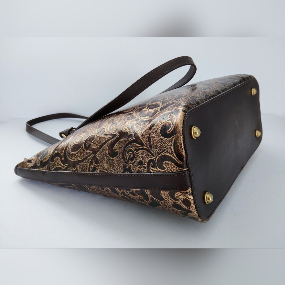 Brahmin Asher Large Tote In The Getsby Bronze. Pre-owned. 15×12×5. - Picture 6 of 10